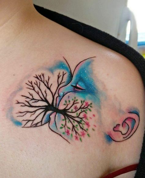 Anni Huovinen on Instagram: “Tree of life #breastfeeding #breastfeedingtattoo #tattoo #colortattoo #color #tatuointi #imetys #babyart #äitiys #vauva #finnishartist…” Celtic Tree Tattoos, Love Wrist Tattoo, Breastfeeding Tattoo, Motherhood Tattoos, Le Tattoo, Tattoo Diy, Nurse Tattoo, Girl Back Tattoos, Mom Tattoo Designs