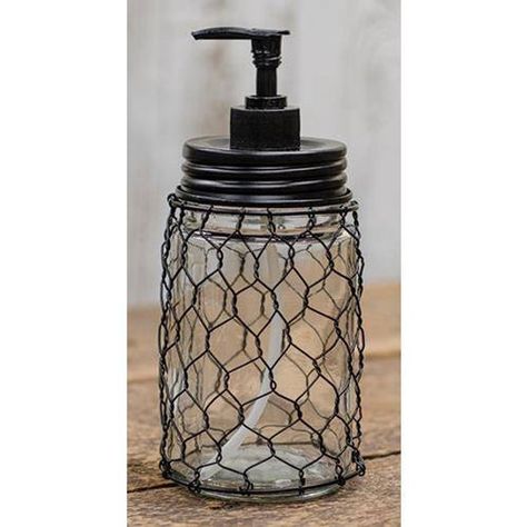 Laundry Room Design Rustic, Bathroom Country Decor, Kleenex Holder, Bathroom Country, Primitive Bathrooms, Mason Jar Soap Dispenser, Primitive Homes, Fox Decor, Shabby Chic Bathroom