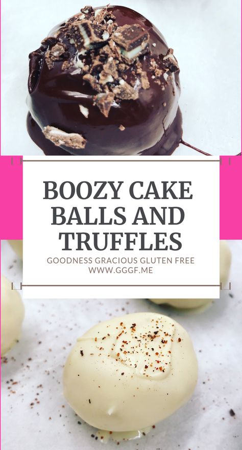 Boozy Balls, Boozy Baking, Alcoholic Treats, Alcohol Cake, Cake Ball Recipes, Alcoholic Desserts, Cake Ball, Candy Truffles, Boozy Desserts