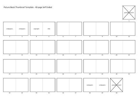 Liz Wong made a "40 page self ended picture book thumbnail template" because Liz Wong is the best.  Also a 32 page template: http://artghost.blogspot.com/ Thumbnail Template, Writing Picture Books, Dummies Book, Book Outline, Writing Pictures, Art Zine, Artistic Pictures, Story Board, Book Writer