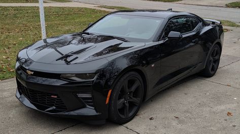 Black Camaro, Vw R32, Camaro 2ss, Camaro Car, Camaro 2016, Lux Cars, Car Goals, Chevrolet Camaro Ss, Street Racing Cars