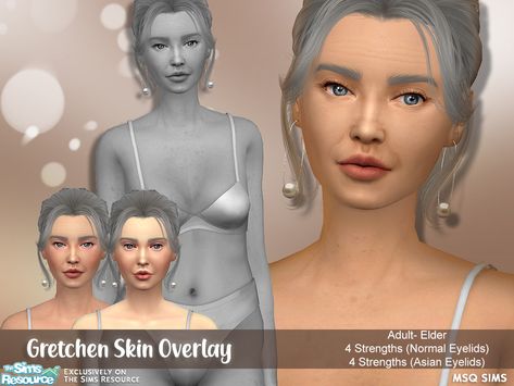 MSQSIMS' Gretchen Skin Overlay Ts4 Elder Skin, Elder Skins Sims 4, Sims 4 Old Skin Overlay, Sims 4 Elder Cc Skin, Elder Skin Overlay Sims 4, Sims Elder Cc, Sims 4 Cc Elder Skin, Elder Cc Sims 4, Sims 4 Elder Skin