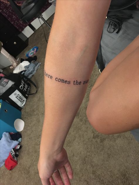 In My Life The Beatles Tattoo, Beatles Lyrics Tattoo, Beatles Inspired Tattoos, Stardust Tattoo, Shine Tattoo, Sunshine Tattoo, Cute Matching Tattoos, Mark Tattoo, Neck Tattoos Women