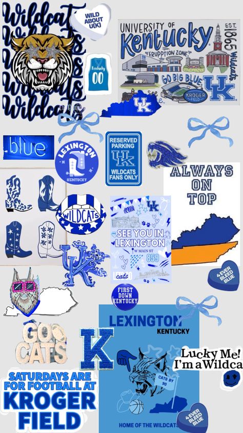 #cats #wildcats #uk #universityofkentucky #gameday #bigblue #preppy #college Kentucky Wallpaper, Kentucky Football, Kentucky Sports, Preppy College, Uk Wildcats, Go Big Blue, Kentucky Basketball, First Down, University Of Kentucky