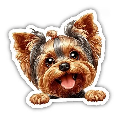 Pop Art Pet Portraits, Pop Art Animals, Cute Animal Clipart, Yorkie Dogs, Dog Tattoo, Dog Stickers, Get Yours Now, Animal Clipart, Illustration Artwork