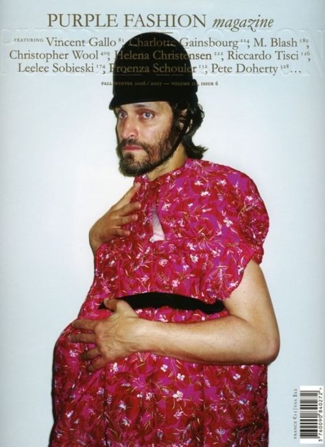 Vincent Gallo wearing Balenciaga for Purple Magazine AW06 Vincent Gallo, Purple Magazine, Pete Doherty, Laura Palmer, John Frusciante, Terry Richardson, Charlotte Gainsbourg, Quirky Fashion, Photo Story