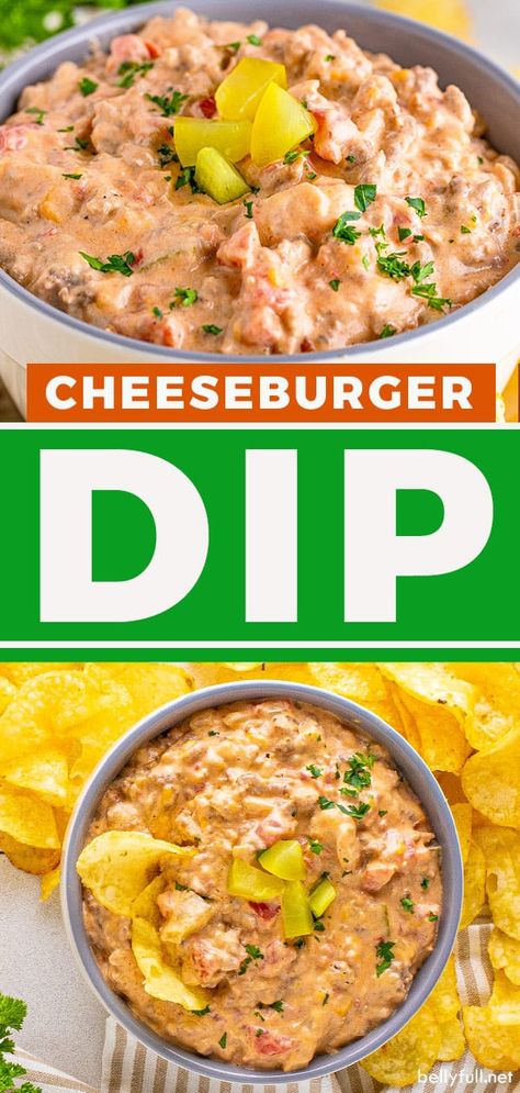 Cheese Burger Dip Recipe, Smoked Cheeseburger Dip, Appetizers With Hamburger Meat, Hamburger Meat Appetizers, Ground Beef Dips, Cheeseburger Dip Crockpot, Ground Beef Appetizers Easy, Hamburger Dip Recipes, Cheese Burger Dip