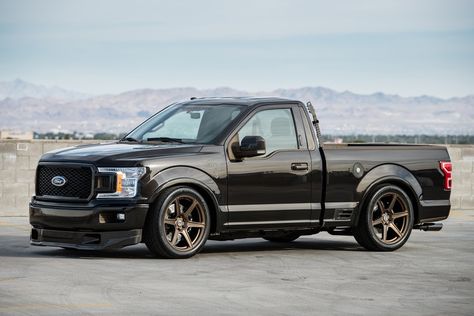 A Big Photo Gallery of the Most Outrageous Rides of 2018 SEMA Ford Lightning, Single Cab Trucks, Ford Trucks F150, Ford Suv, Truck Storage, Dropped Trucks, Sport Truck, Lifted Truck, Jetta A2