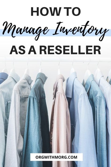 Reseller Storage Ideas, Poshmark Inventory Storage, Clothing Inventory Storage, Reseller Inventory Organization, Giftable Crafts, Resell Business, Ebay Inventory Organization, Reseller Tips, Reselling Tips