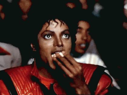 Eating Popcorn Meme, Michael Jackson Eating Popcorn, Michael Jackson Popcorn, Popcorn Meme, Michael Jackson Gif, Halloween Songs, Michael Jackson Thriller, Memes Of The Day, Jackson 5