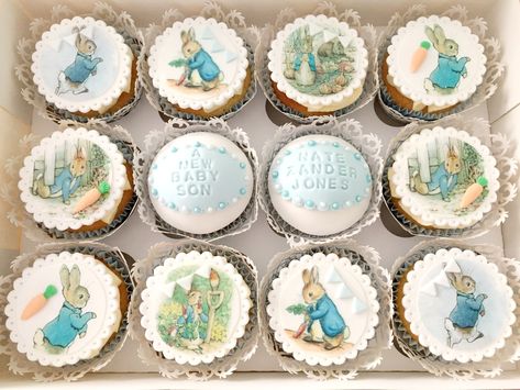 Peter Rabbit Cupcakes Peter Rabbit Cupcakes, Cupcakes 1st Birthday, Rabbit Cupcakes, Peter Rabbit, 1st Bday, The Happy, 1st Birthday Parties, Shower Ideas, 1st Birthday