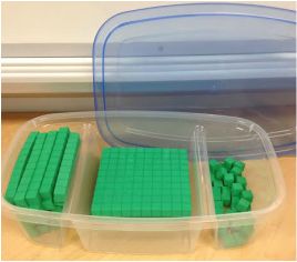 Base 10 Block Storage, Base Ten Block Storage, 4th Grade Fractions, Block Storage, Base 10 Blocks, Base Ten Blocks, Math Materials, Base Ten, Daycare Ideas