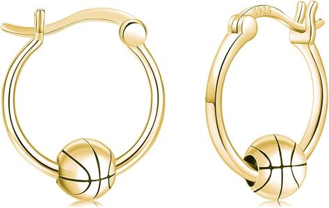 Amazon.com: Baseball Earrings for Women 925 Sterling Silver Gold Baseball Hoop Earrings Sports Earrings Softball Jewelry Gifts for Teen : Clothing, Shoes & Jewelry Volleyball Earrings, Softball Jewelry, Sports Earrings, Baseball Earrings, Teen Clothing, Sterling Silver Hoop Earrings, Sterling Silver Hoops, Silver Hoops, Silver Hoop Earrings