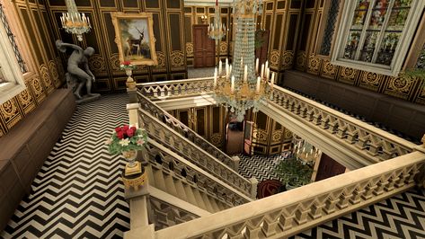 French Palace - Base game + CC - Screenshots - The Sims 4 Rooms / Lots - CurseForge Sims 4 Cc Rocco, The Sims 4 Royal Cc, Sims 4 Palace, Sims 4 Rooms, French Palace, Wayne Manor, Club Furniture, Kerbal Space Program, Small Castles