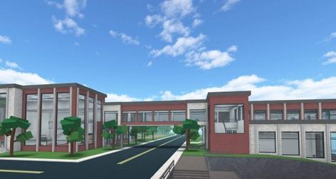 Roblox - Robloxian High School Codes (2020) Bloxburg High School Exterior, Roblox School Layout, Bloxburg School Inspo Exterior, Bloxburg High School Ideas, Minecraft School Layout, Bloxburg Boarding School Layout, Bloxburg High School Layout, Bloxburg School Ideas Exterior, Boarding School Layout