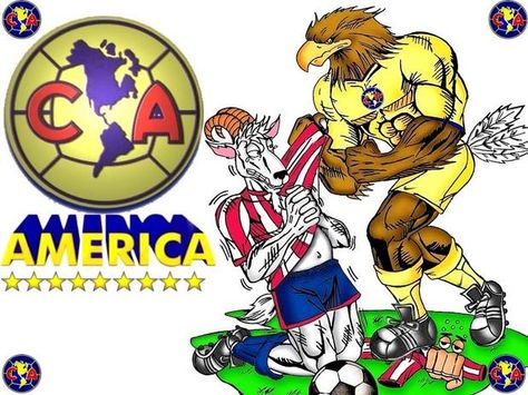 Aguilas de America | Aguilas Del America vs Chivas http://deportes.terra.com.mx/futbol/liga ... Club America Vs Chivas, Chivas Vs America, Og Abel Art, America Memes, Club America, Art Drawings Sketches Pencil, Dragon Ball Gt, Amazing Spiderman, Soccer Team