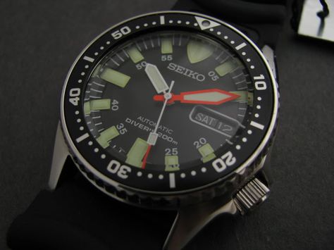 Skx013 modded with monster dial Divers Watch, Dive Watches, Automatic Watch, Breitling Watch, Diver, Jaeger Watch, Photo Storage, You Think, Ios