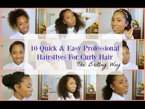 10 cute professional hairstyles for natural curly hair tutorial - 3c 4a 4b Hairstyles For Interview, Professional Natural Hairstyles, Job Interview Hairstyles, Hairstyles Professional, Interview Hairstyles, Easy Professional Hairstyles, Business Hair, New Natural Hairstyles, Easy Hairstyles Quick