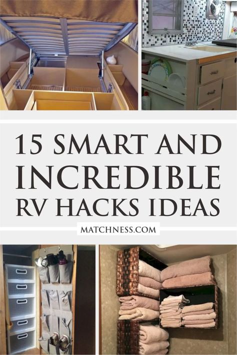 Rangement Caravaning, Camper Storage Ideas Travel Trailers, Camper Organization Travel Trailers, Travel Trailer Organization, Camper Diy, Rv Camping Tips, Camper Trailer Remodel, Camper Organization, Camper Hacks