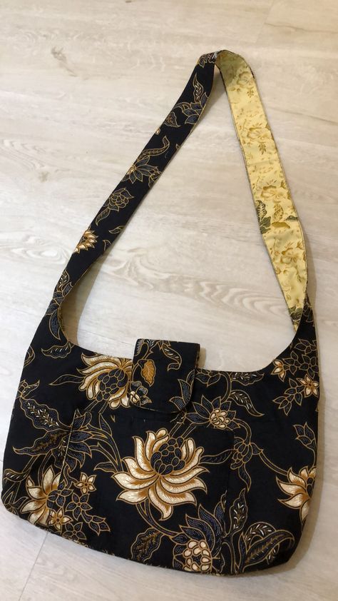 Batik Fabric Sling Bag  #batik #diybag #handmade Batik Fashion, Batik Pattern, Handmade Bag, Batik Fabric, Diy Bag, Handmade Bags, Sling Bag, Batik, Outfit Ideas