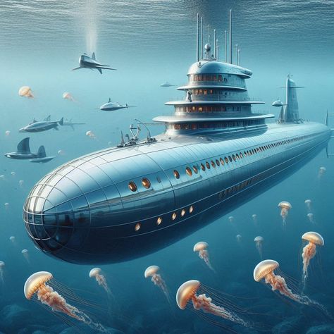 Fantasy Submarine, Future Aircraft, Kimberly Ann, Starship Concept, Sci Fi Art, Submarine, Sci Fi, Pins, Quick Saves