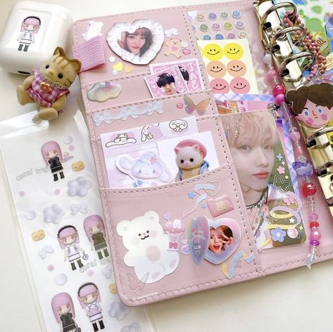 Macaron Binder Deco, Macaron Binder, Binder Inspiration, Binder Deco, Binder Decoration, Kpop Binder, Kpop Deco, Binder Ideas, Merch Kpop