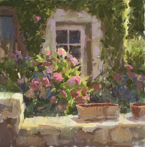 Painting Workshop, Impressionism Art, Garden Painting, Watercolor Artists, Plein Air Paintings, Painting Style, Oil Pastel, Pretty Art, Impressionism