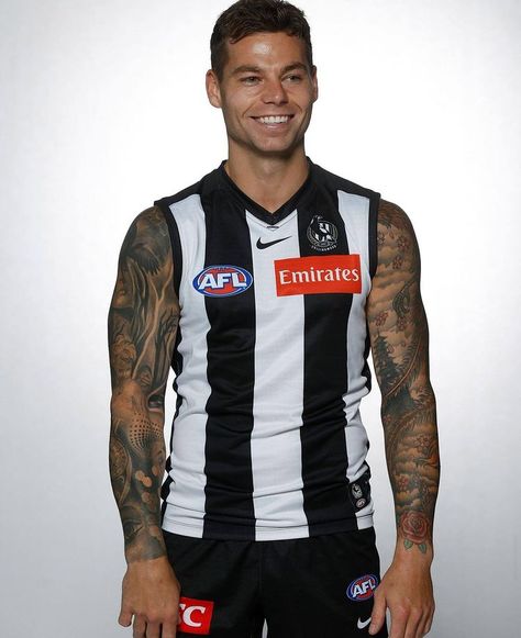 Jamie Elliott, Afl Collingwood, Collingwood Football Club, Vs Models, Nikki Sixx, Candle Business, Anzac Day, Football Club, Motorcycle Jacket