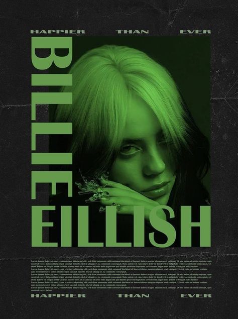 Billie Eilish Poster Vintage, Billie Eilish Poster Aesthetic, Billie Eilish Poster Room, Billie Eilish Prints, Posters Billie Eilish, Billie Poster, Billie Eilish Poster, Music Poster Ideas, Billie Eillish