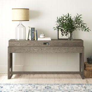 Console Bar Table, Half Moon Console Table, Wood Console Table, Liberty Furniture, Wood Console, Solid Mango Wood, Laurel Foundry Modern Farmhouse, Game Room Furniture, Charging Station