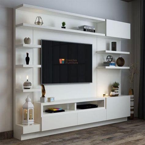 Latest Beautiful DIY #TV #Stand #Idea's for your #Living Room Media Wall Simple, Conversation Room, टीवी यूनिट, Tv Cabinet Design Modern, Books Artwork, Modern Tv Unit Designs, Tv Unit Furniture Design, Tv Unit Decor, Wall Unit Designs