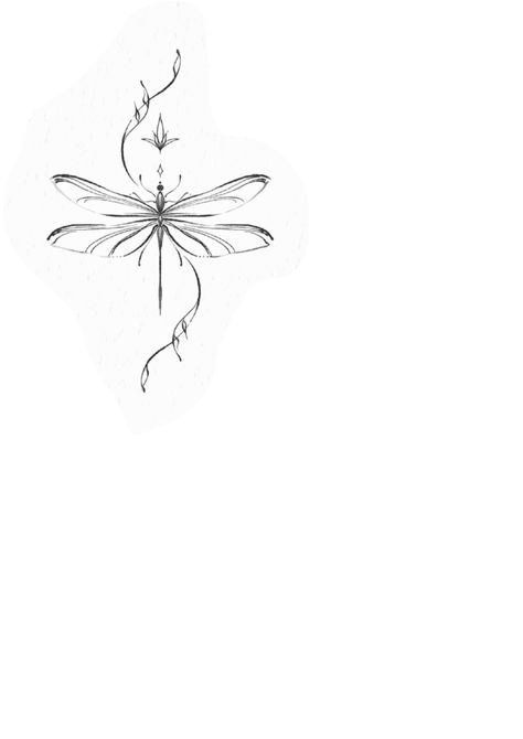 Dragonfly Tattoo Fine Line, Red Dragonfly Tattoo, Dragonfly Tattoo Stencil, Fly Tattoos, Tattoos Inspo, Dragonfly Tattoo, Dragon Fly, Subtle Tattoos, Female Tattoo