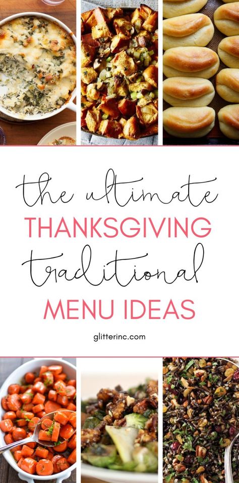 Explore delicious Thanksgiving menu recipes that make up a classic Thanksgiving menu. This Thanksgiving menu list is packed with easy Thanksgiving food ideas for your Thanksgiving meal plan. Whether it's a full Thanksgiving dinner or tasty side dishes, you'll find everything you need.