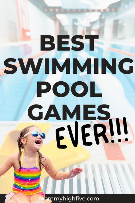 Dive into Summer Fun with these Unforgettable Swimming Pool Games for Kids! There's nothing quite like a refreshing dip in the pool on a hot summer day, and what better way to keep the fun going than with these family-friendly pool games? From classic favorites like Marco Polo to creative new games like pool noodle jousting, these activities are sure to make a splash and keep the kids entertained all summer long. Swimming Pool Games For Kids, Pool Games Kids, Pool Games For Kids, Swimming Pool Games, Pool Activities, Cool Swimming Pools, Pool Noodle, Pool Games, Fun Games For Kids