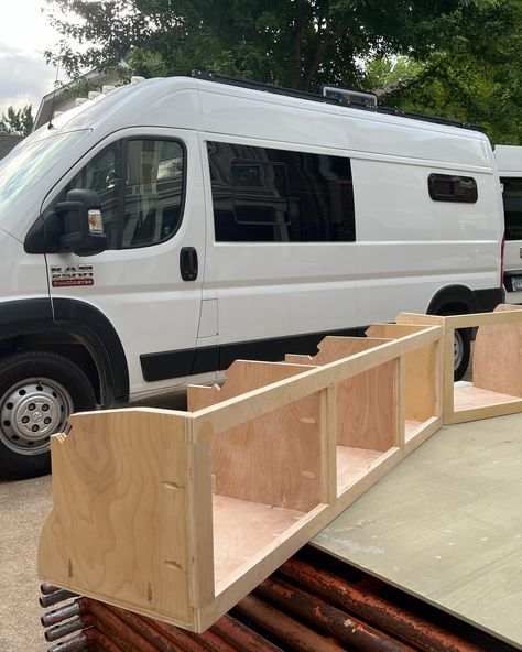 This months van recap 🚐 It feels like we’ve been building out this van at a very slow pace, but seeing all that we accomplished in one month puts it all into perspective. 🥹 At the beginning of June we started off strong by finishing our sliding door, installing a partition wall, putting in a heater and building half of our couch all within a matter of 2 weeks. It then took us 2 weeks to build out 3 of our upper cabinets. 🏡 We are almost fully done with electrical, so that means ceiling and... Campervan Conversions, Upper Cabinets, Partition Wall, Full Time Job, One Month, Sliding Door, Sliding Doors, The Beginning, Feel Like