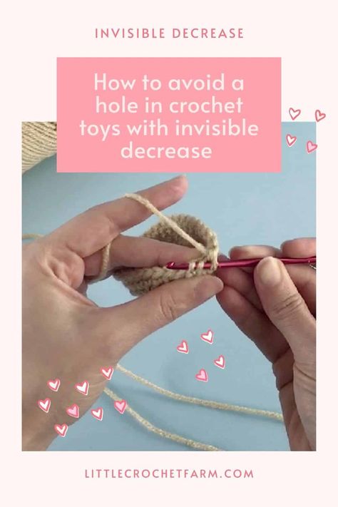 Invisible decrease single crochet in the round Invisible Decrease, Crochet In The Round, Crochet Hobby, Crochet Round, Single Crochet, Video Tutorial, Crochet Toys, Fun Stuff, Step By Step