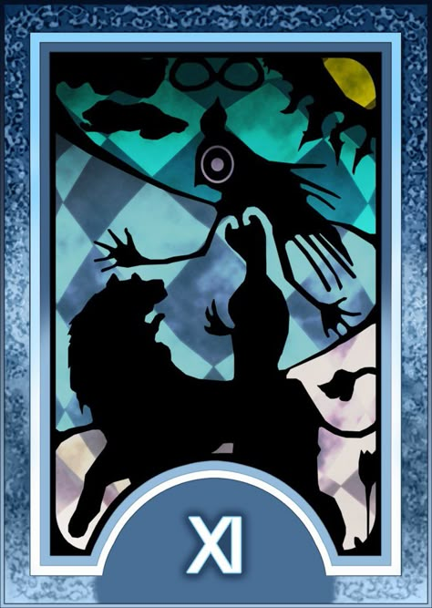 Persona 3 Tarot Card Deck HR - Strength Arcana by Enetirnel Persona 3, Tarot Card Decks, Card Deck, Tarot Card, Tarot Cards, Decks, Persona, Resolution, Deviantart