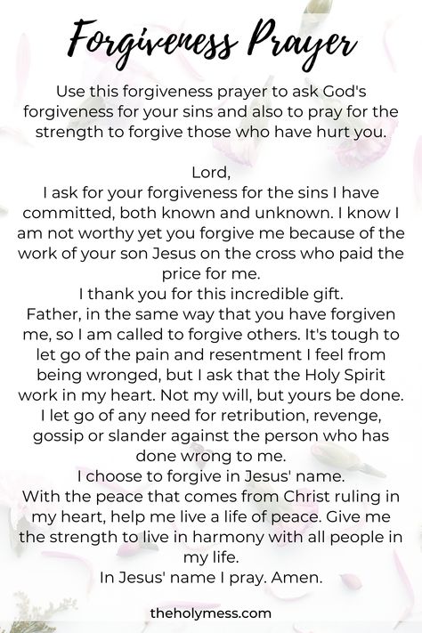 prayer forgiveness Prayers On Forgiveness, Scripture For Forgiving Others, Prayers About Forgiveness, God's Forgiveness Quotes Scriptures, Bible Forgiveness Scriptures, Scripture About Forgiveness, Bible Study About Forgiveness, Forgiveness Scriptures Bible, Scripture On Forgiveness