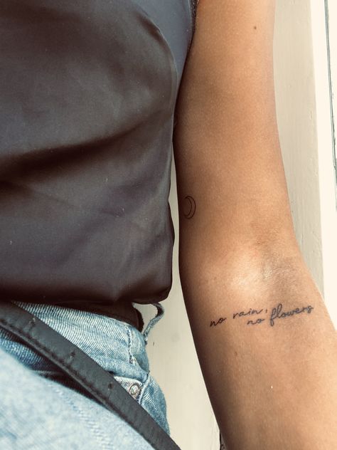 Tattoo Behind Arm Above Elbow Quotes, Forearm Tattoo Women Placement, Small Word Tattoos For Women Arm, Inner Arms Tattoo Women, Places On Body For Tattoos, Quote Tattoo Above Elbow, Phrase Tattoos Placement Arm, Tattoos Above Elbow Crease, Tattoo Ideas Female Above Elbow