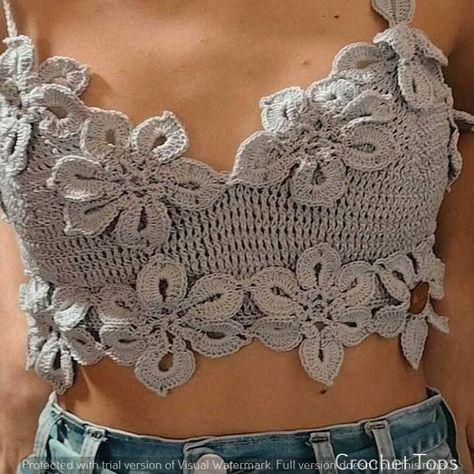 Crochet clothes-Ultimate Crochet Gift Ideas: Handmade Crochet Tops Summer Blouse Designs, Yarn Clothes, Crochet Dress Pattern Free, Crochet Bra, Crochet Ladies Tops, Crochet Tops Free Patterns, Crochet Summer Tops, Crochet Fashion Patterns, Crochet Dress Pattern