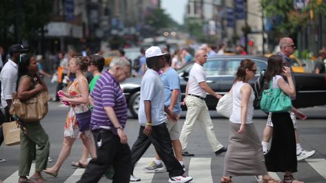 New York City crowd of people walking crossing street Stock Footage,#crowd#people#York#City People Crossing The Street, Crowded Street Aesthetic, Crowd Of People Photography, Crowd Of People Aesthetic, People Walking Reference, Crowd Reference, People Crossing Street, People In A Crowd, People In City