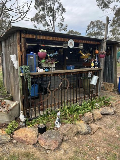 Vintage Garden | My little vintage potting shed | Facebook External Laundry, Yard Remodel, Diy Yard, My Space, Potting Shed, Vintage Garden, Shed, Yard