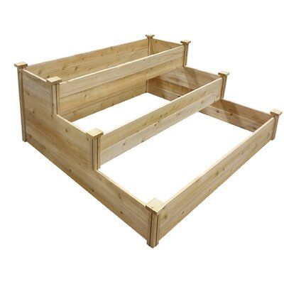 Step Garden, Wood Raised Garden Bed, Northern White Cedar, Cedar Raised Garden Beds, Tiered Planter, Vegetable Garden Raised Beds, Tiered Garden, Garden Frame, Thriving Garden