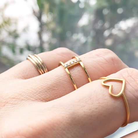 Double Diamond Ring, Russian Ring, Dainty Gold Ring, Coordinates Bracelet, Interlocking Ring, Vertical Bar Necklace, Dainty Gold Rings, Gold Rings Stackable, Best Friend Necklaces