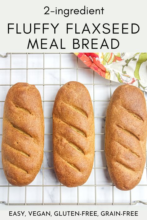 Easy 2-ingredient flax sandwich bread. It is vegan, keto, paleo, oil-free, grain-free, & sugar free. #wfpb #wfpbbread #wfpbrecipe #easy #oilfree #vegan #glutenfree #glutenfreebread #grainfreebread #flaxseedmeal #flaxbread #oilfreevegan #2ingredients #ketobread #keto #ketogenic #ketovegan #oilfreebread #flaxseedbread #flourlessbread #flourless #yeastfree Flax Bread, Flourless Bread, Flaxseed Bread, Flaxseed Meal, Grain Free Bread, Paleo Bread, Wfpb Recipes, Flax Seed Recipes, Lean Belly Juice