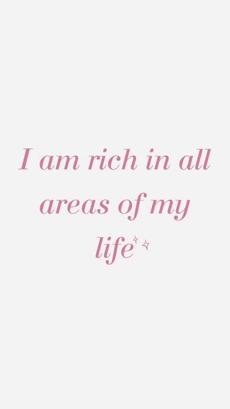 Money Affirmations I Am Rich Aesthetic, Lucky Girl Syndrome Vision Board, Lucky Girl Vision Board, Abundance Vision Board Pictures, Clean Girl Affirmations, Lucky Girl Mindset, Lucky Girl Affirmations, Billionaire Affirmations, Prosperity Wallpaper