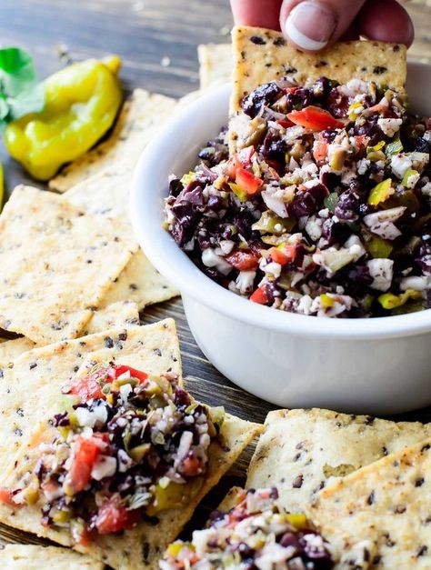 Olive Dip Recipe, Olive Salsa, Sandwich Spread Recipes, Dip For Chips, Cabbage Steaks Recipe, Olive Dip, Diy Essential Oil Diffuser, Spreads Recipes, Meatless Main Dishes