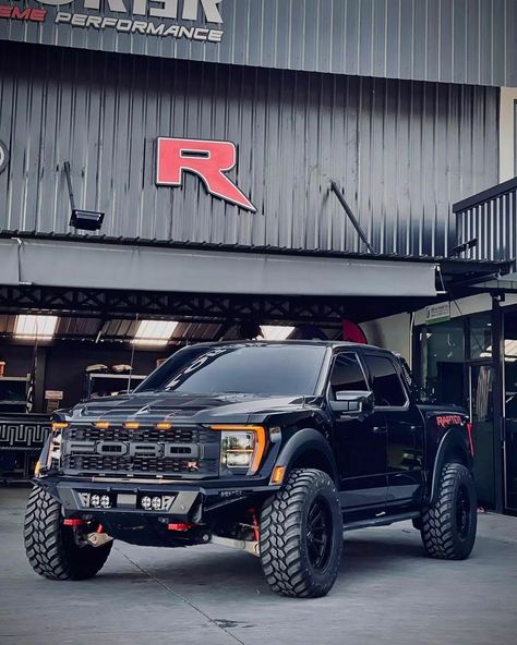 Ford Raptor Modified, Ford Raptor Lifted, Black Ford Raptor, Trucks For Sell, Ram Trx, Ford Trucks F150, Ford Ranger Raptor, Muscle Truck, Ford Suv