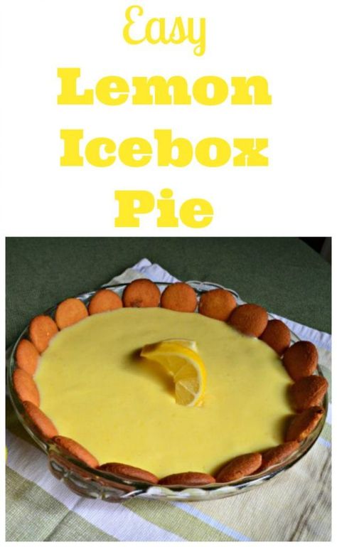 For a little preview of what is to come, this lemon icebox pie uses fresh lemons, sweetened condensed milk and vanilla wafers for the crust. #pierecipes #lemonrecipes Easy Lemon Icebox Pie, Vanilla Wafer Crust, Lemon Icebox Pie, Vanilla Wafer, Icebox Pie, Tasty Desserts, Pie Crusts, Delectable Desserts, Refreshing Desserts