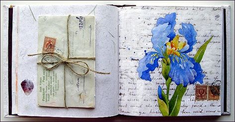 Iris | Maria Stezhko | Flickr Watercolor Journaling, Watercolor Iris, Artist Journal, Watercolor Journal, Artist Sketchbook, Watercolor Sketchbook, Artistic Inspiration, Sketchbook Journaling, Handmade Books